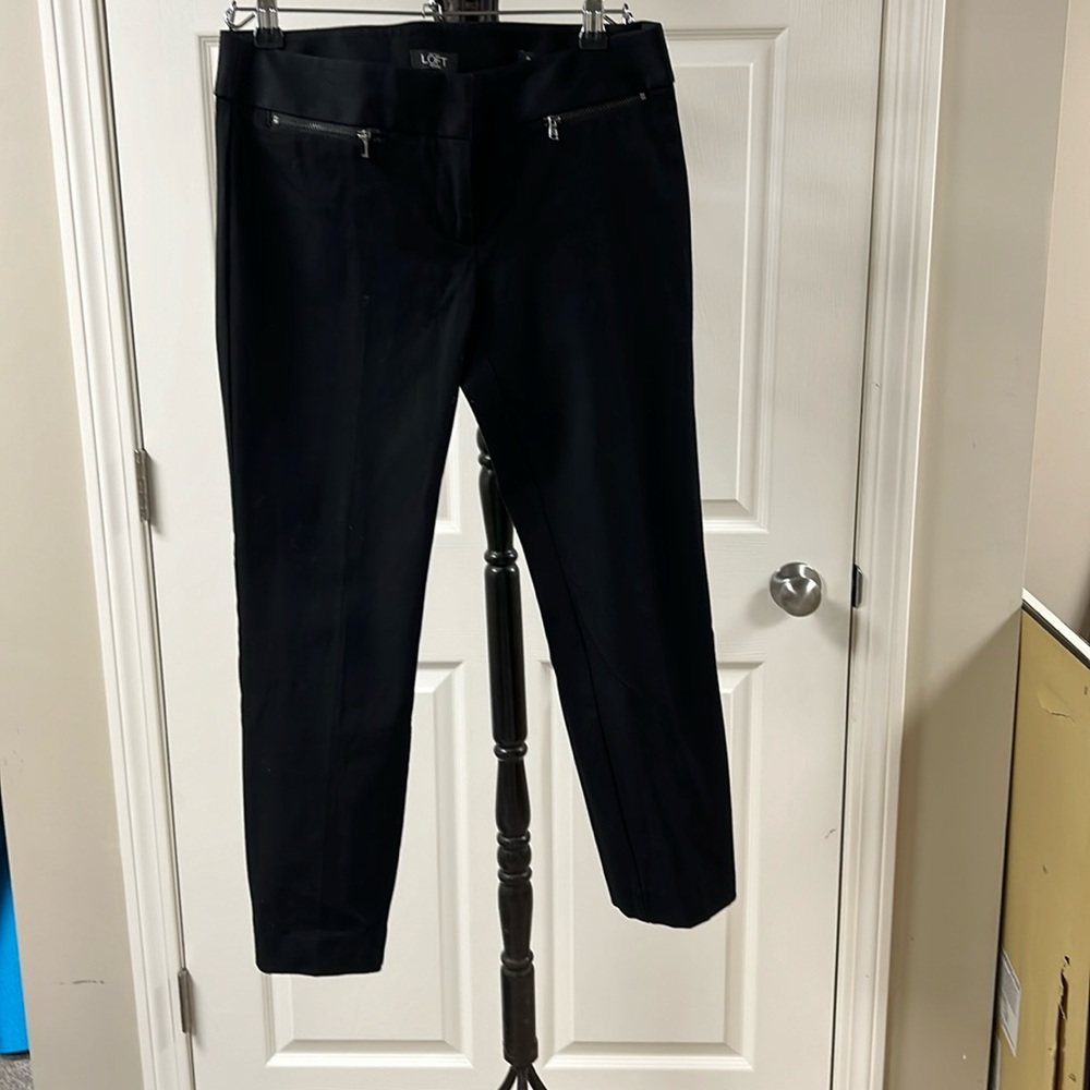 Loft Marissa Crop black pant 0P